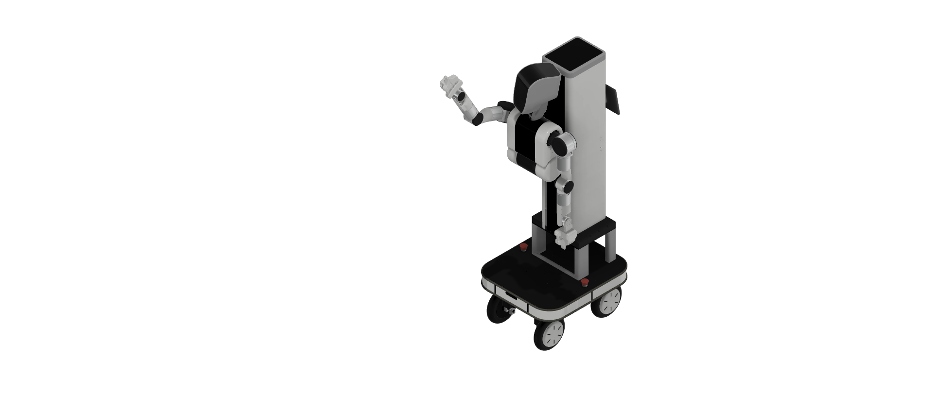 AGIRobots Workerの斜め方向からのレンダリング